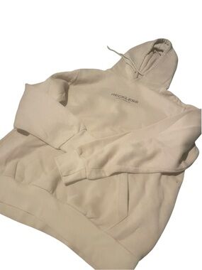 Reckless size medium Men's Beige Hoodie Sweatshirt new with tags
